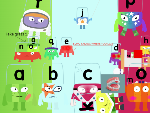 Silly alphablocks