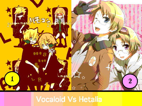 Vocaloid Vs Hetalia!!