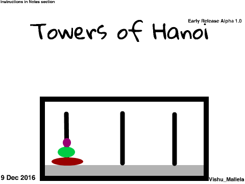 Towers of Hanoi: Early Release Alpha 1.0