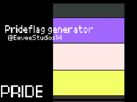 Pride flag generator