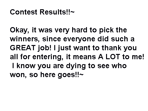 CONTEST RESULTS!