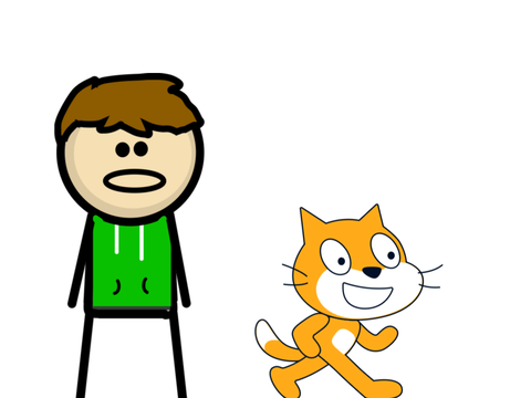 Evil scratch cat