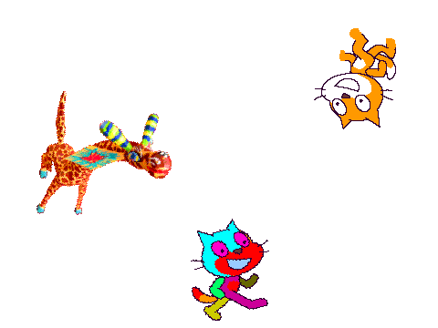 Hopping cats