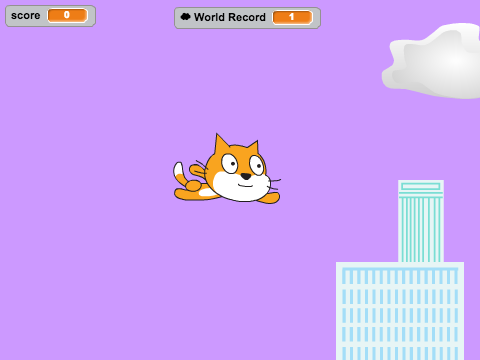 Flying Scratch Cat