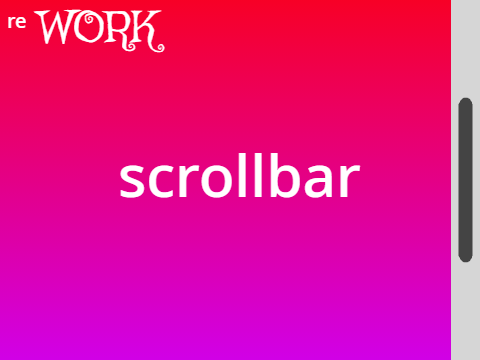 scrollbar reWORK
