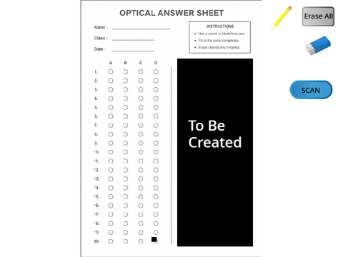 Exam MCQ Optical Answer Sheet (OAS)