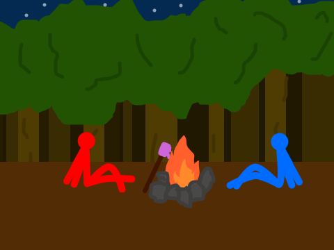 chilling around the campfire : an actual short