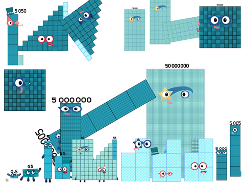 Numberblocks band fives