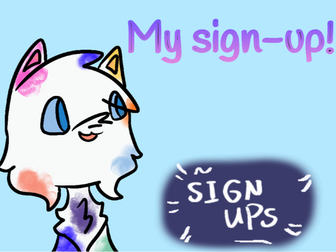 My sign-up!
