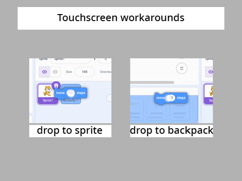 Workarounds (touchscreen)
