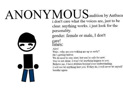 Anonymous Voice Actor Audition