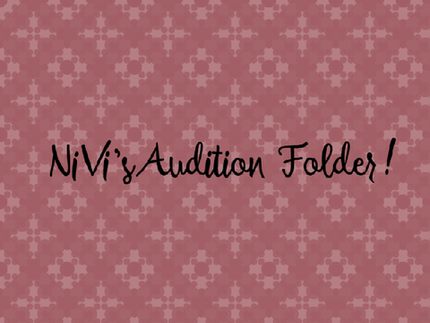 Audition Folder
