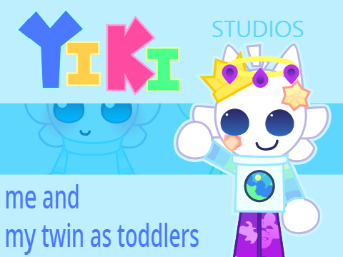 me and my twin as toddlers