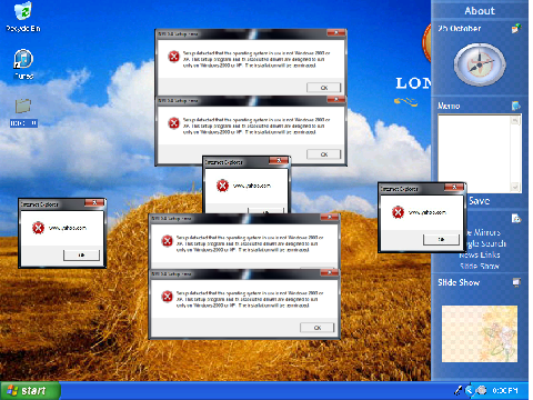 Windows XP Crazy Error
