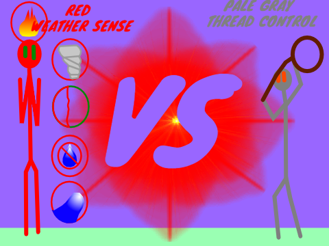 RED VS PALE GRAY