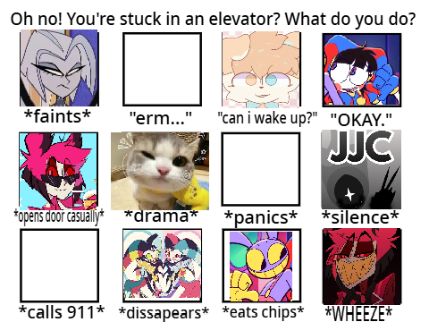 Oh no! You're stuck in an elevator! What do you do? remix remix remix remix remix remix remix