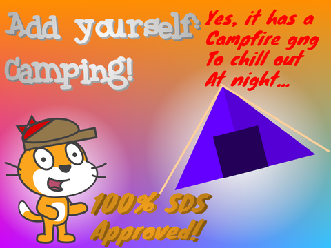 AY: chilling with a campfire.