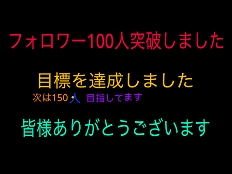フォロワーの皆様ありがとうございます