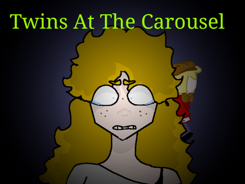 twins at the carousel . animation/trend 