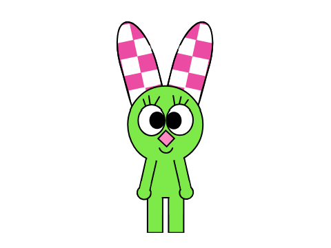 Károly The Rabbit with Checkered Ears