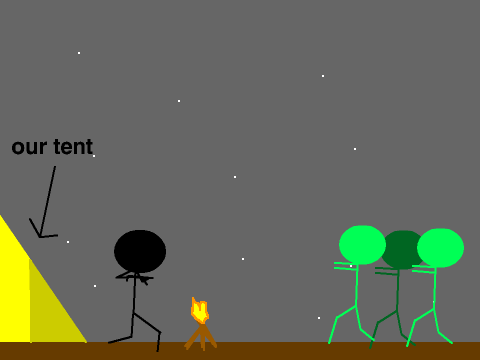 add yourself surviving the zombie invasion in the camp site! remix