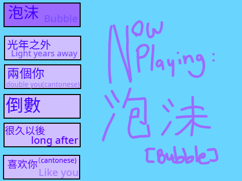 G.E.M playlist