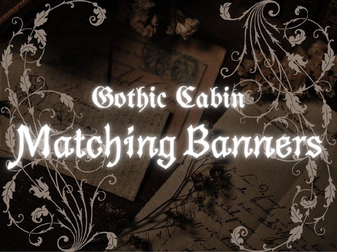 ⋆.˚ gothic matching banners ❦ july '26 ·˚࿔