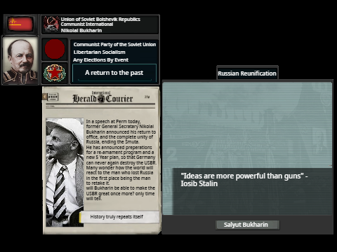 TNO Custom Super Event - Bukharin reunifies Russia