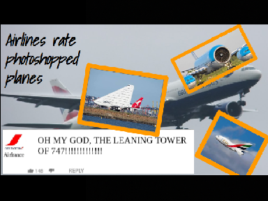 Airlines Rate Photoshopped planes!