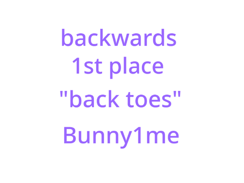 backwards challenge