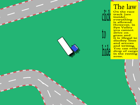Lorry driving with law