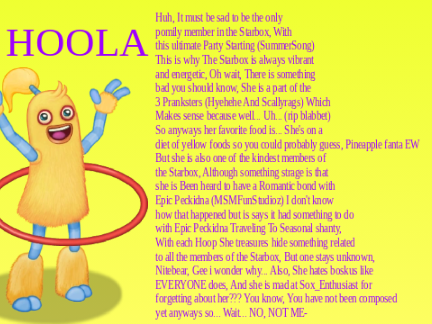 Hoola Info: The Starbox (Random monster 3)