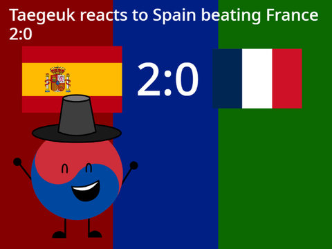 Taegeuk reacts to Spain beating France 2:0