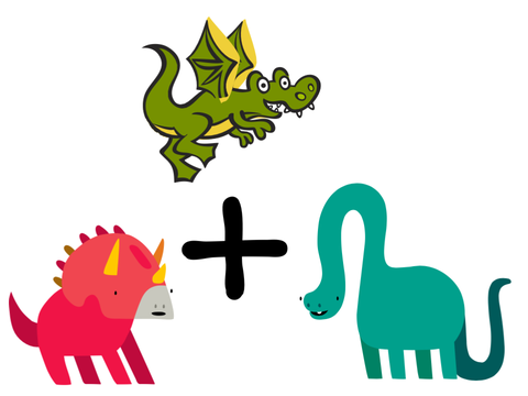 Dino+Dino+Dino=weirder Dino