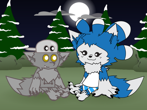 Potboy hangs out with Werewolf Tera!