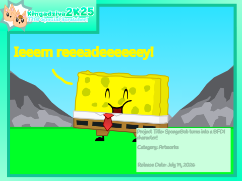 SpongeBob turns into a BFDI character!