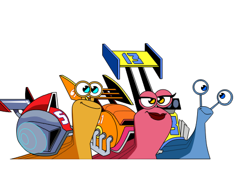 Turbo Fast: Turbo, Burn & Skidmark (Vector Sprites)