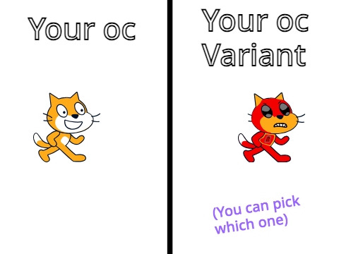 I will make a mark variant of your oc! (remix this!)