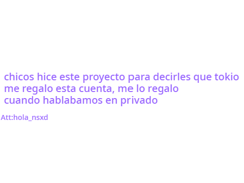 me regalaron esta cuenta