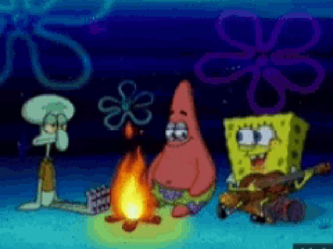 SpongeBob campfire