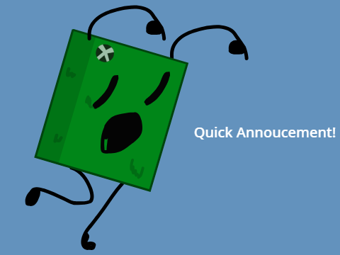 very quick annoucement.