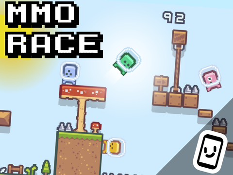 MMO RACE-A ONLINE PLATFORMER-MOBILE FRIENDLY 