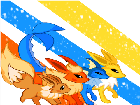 Eeveelution trio 
