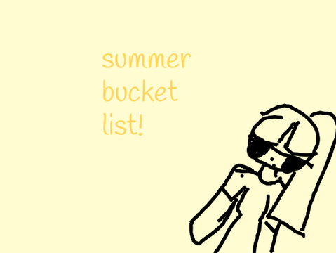 summer bucket list
