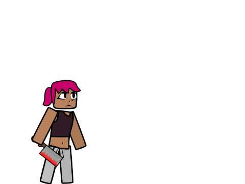 Rose 1st attack and walk animations