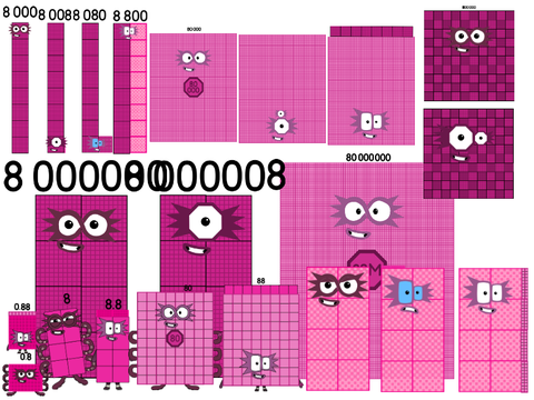 Numberblocks band Eights
