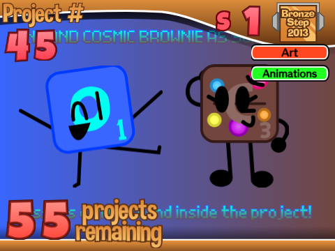 One and Cosmic Brownie as Scrabbies!