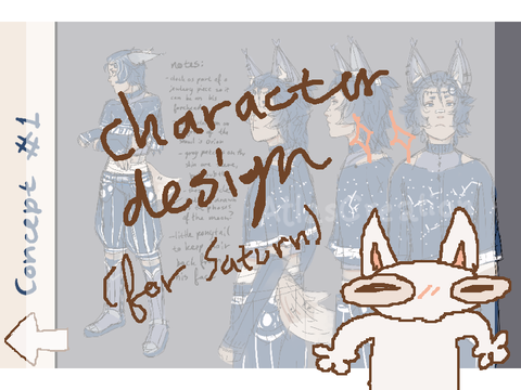 character design 1st draft