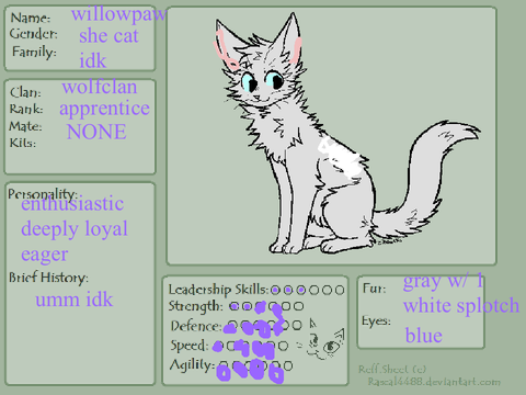 Wolfclan ref sheet