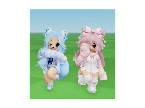 Me and Berry's matching avatars in catalog avatar